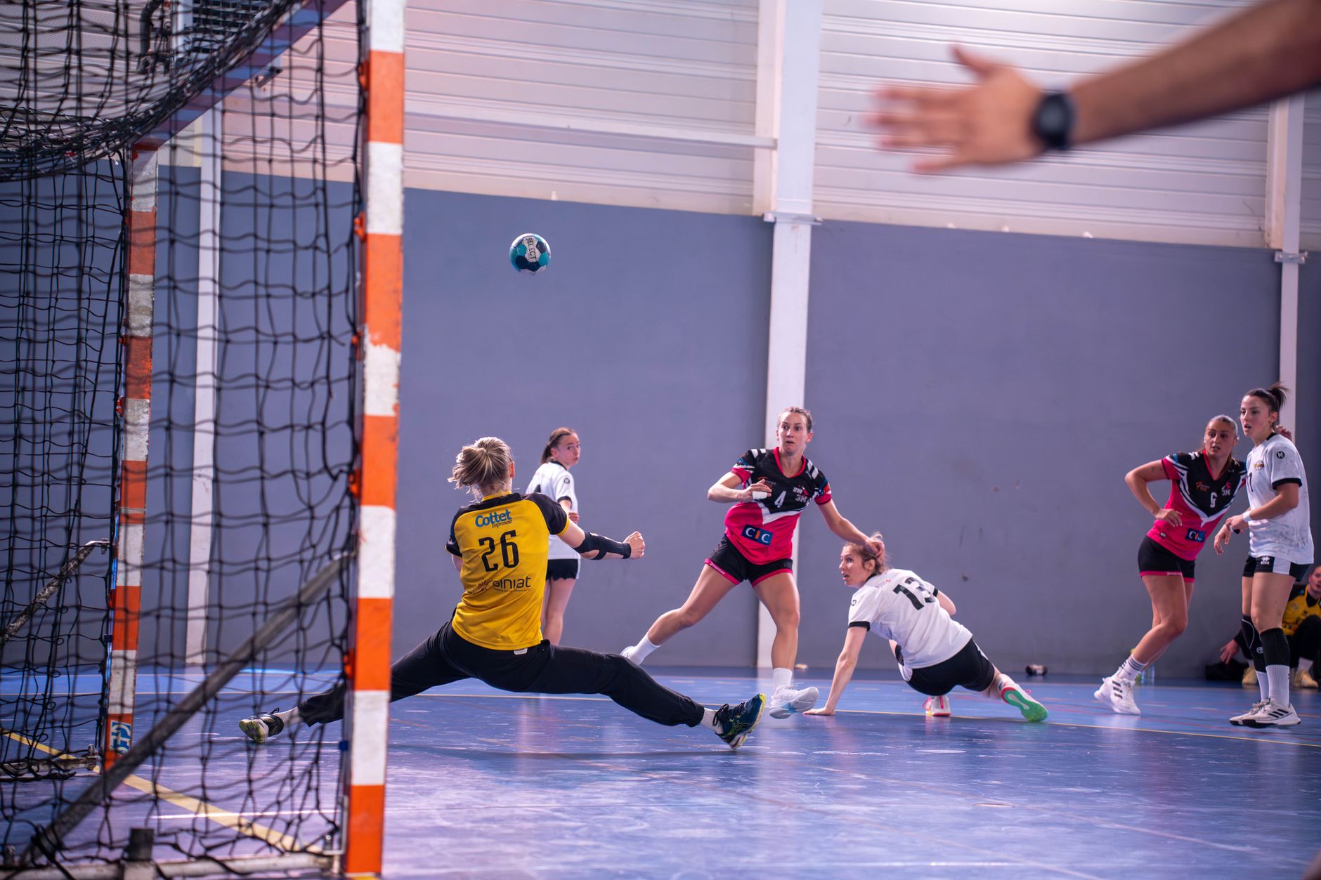 photo of women playing handball